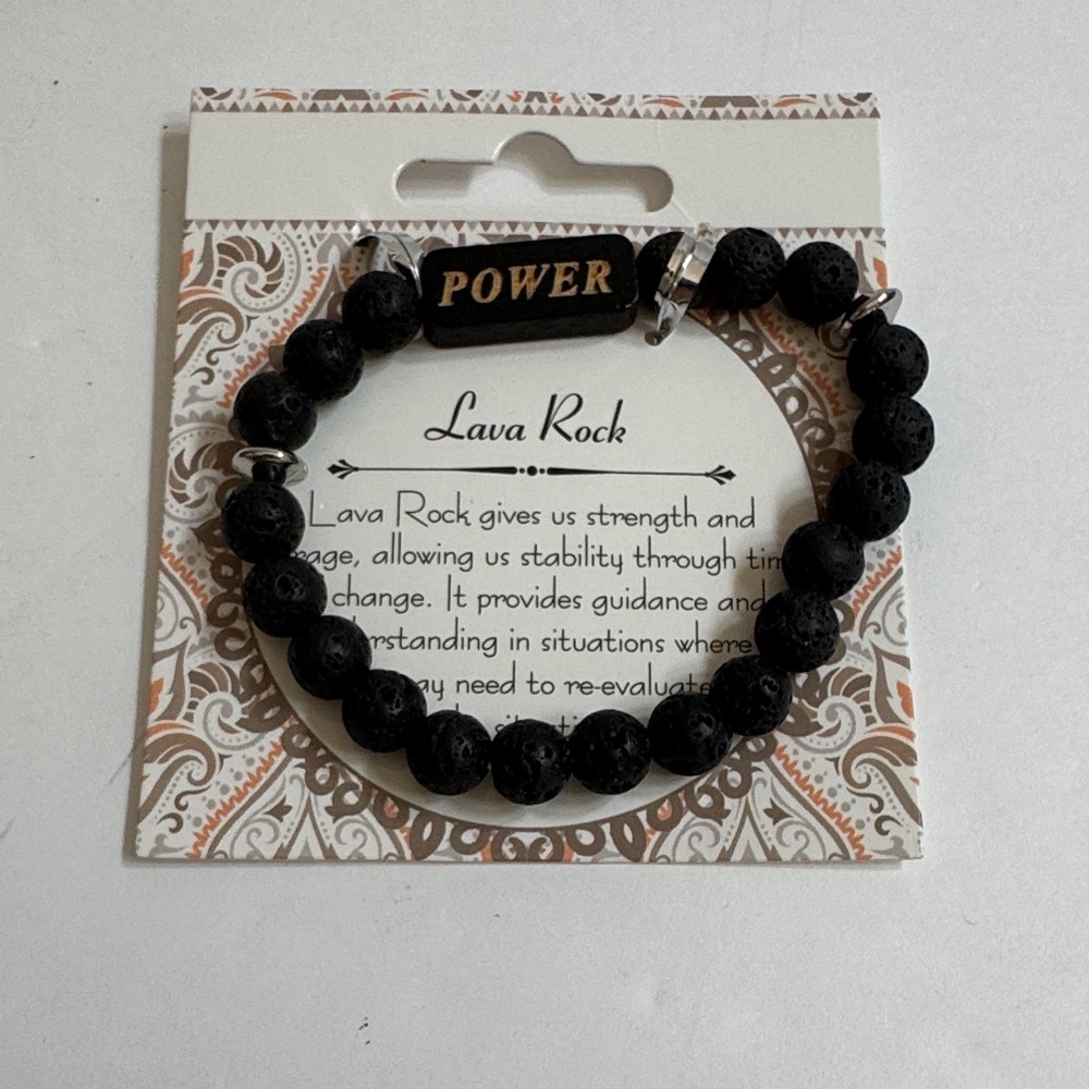 Lava Rock Power Bracelet